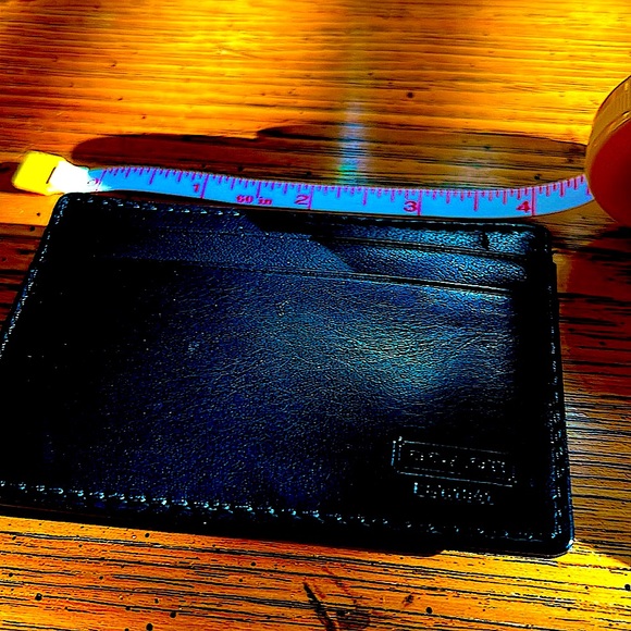 💥💯AuthenticCOACH UnisexBeautiful BlackLeatherMoneyClip&Card CaseGreat Condition. - Picture 6 of 7